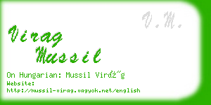 virag mussil business card